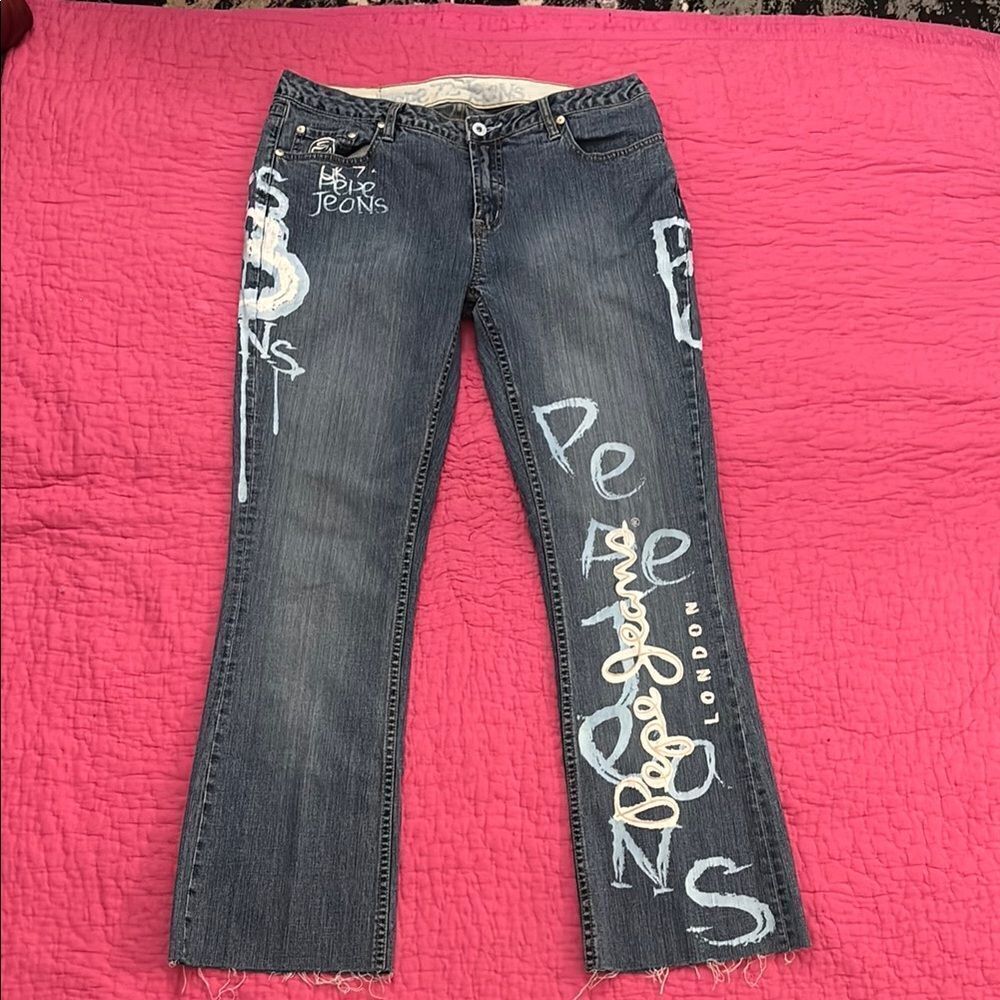Pepe Jeans London Embroidered Denim Jeans, M